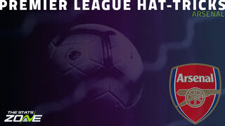 Who has scored the most Premier League hat-tricks for Arsenal?