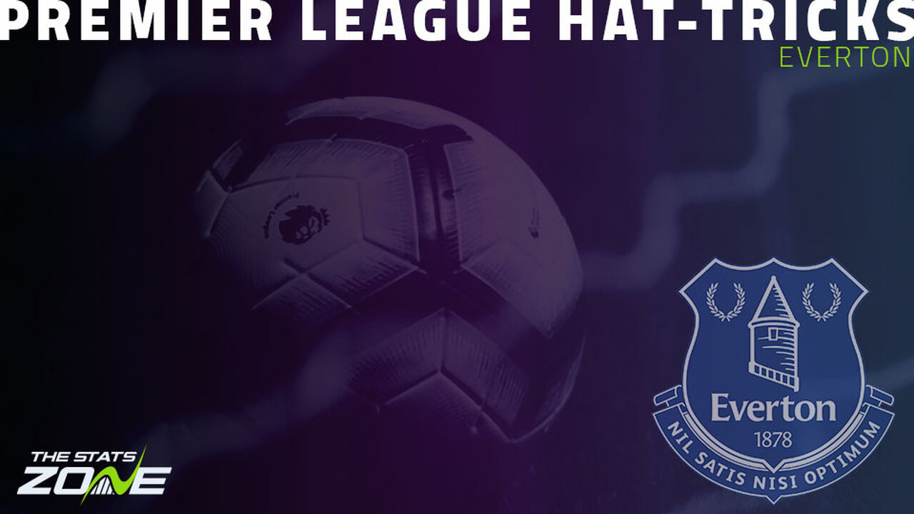 Who has scored the most Premier League hat-tricks for Everton?