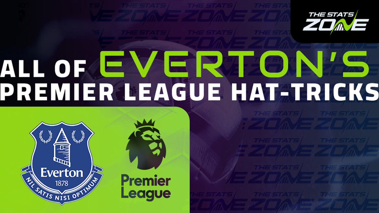 Who has scored the most Premier League hat-tricks for Everton?