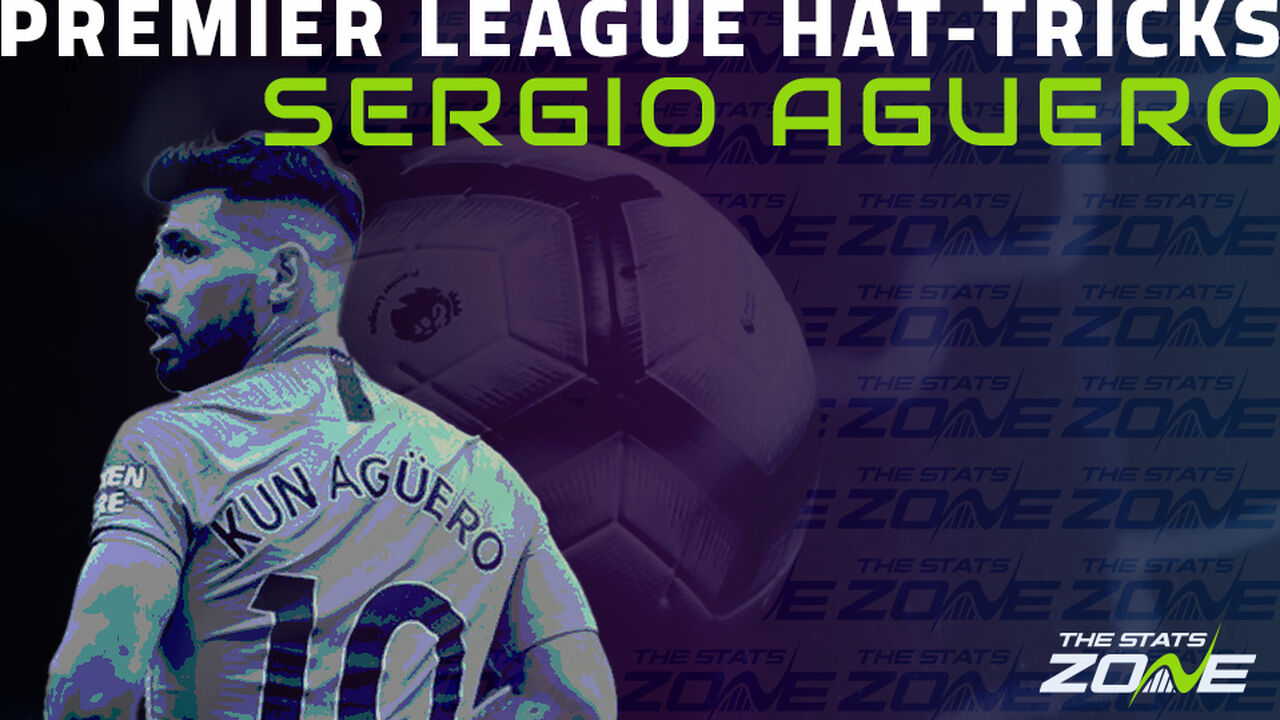 How many Premier League hat-tricks have been scored by Sergio Aguero?