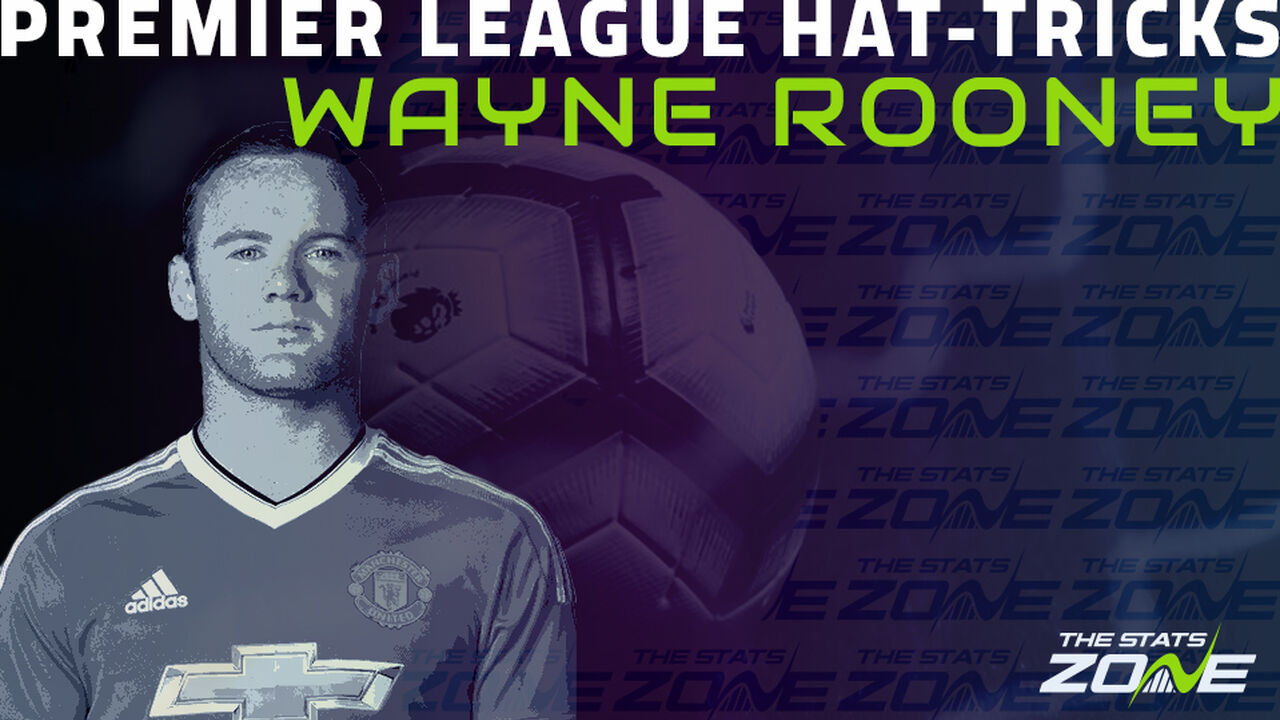 How many Premier League hat-tricks did Wayne Rooney score?