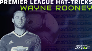 How many Premier League hat-tricks did Wayne Rooney score?