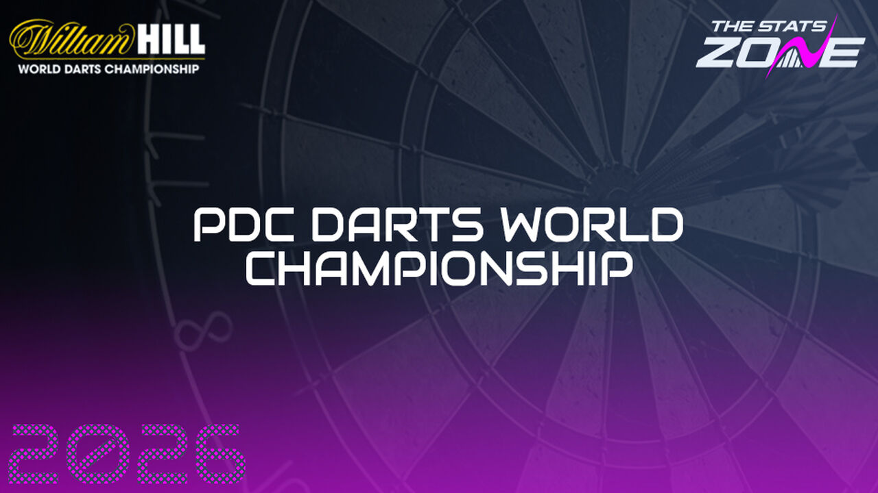 2025-26 PDC World Darts Championship Tournament Page – draw, fixtures, results & statistics
