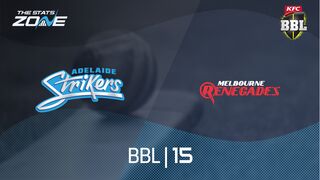 Adelaide Strikers vs Melbourne Renegades Preview & Prediction | BBL|15 | League Stage