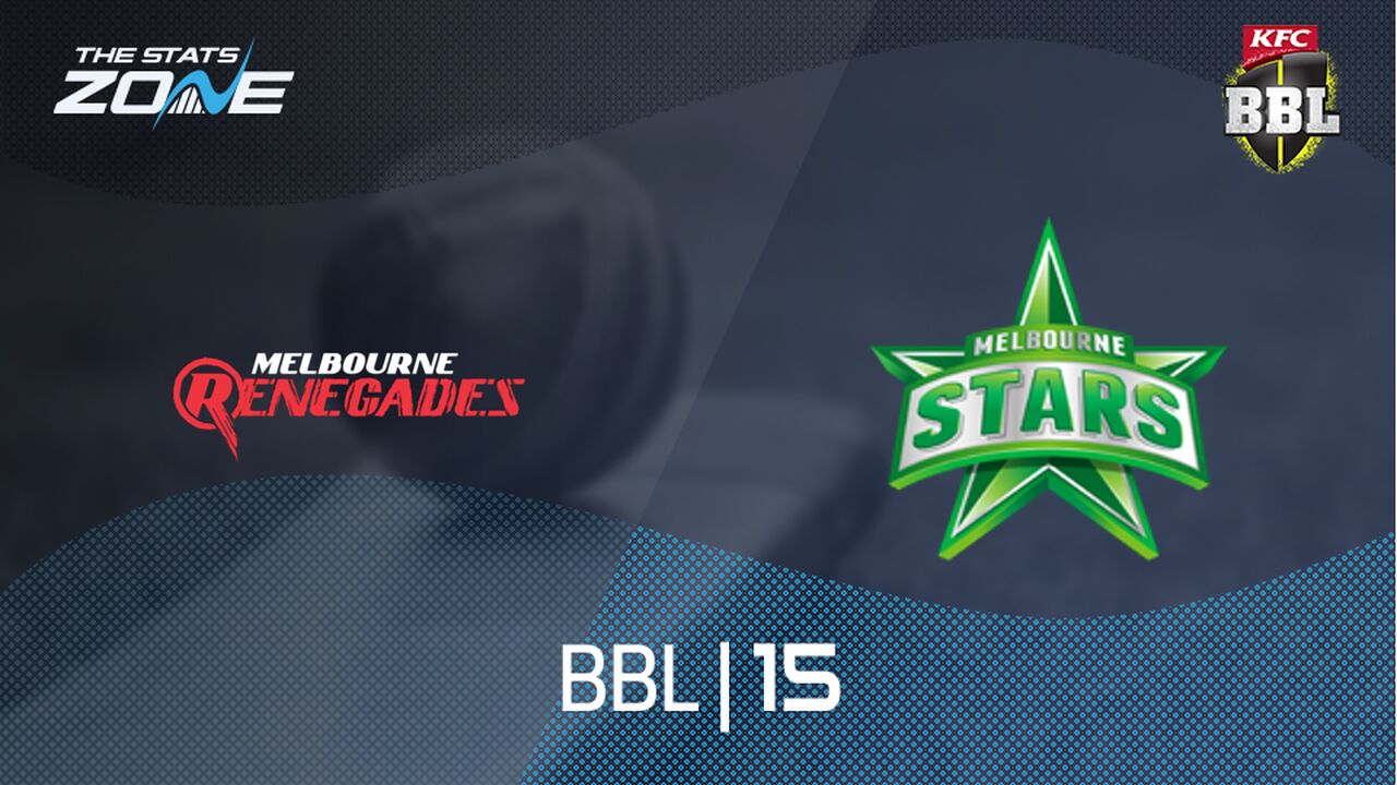 Melbourne Renegades vs Melbourne Stars Preview & Prediction | BBL|15 | League Stage