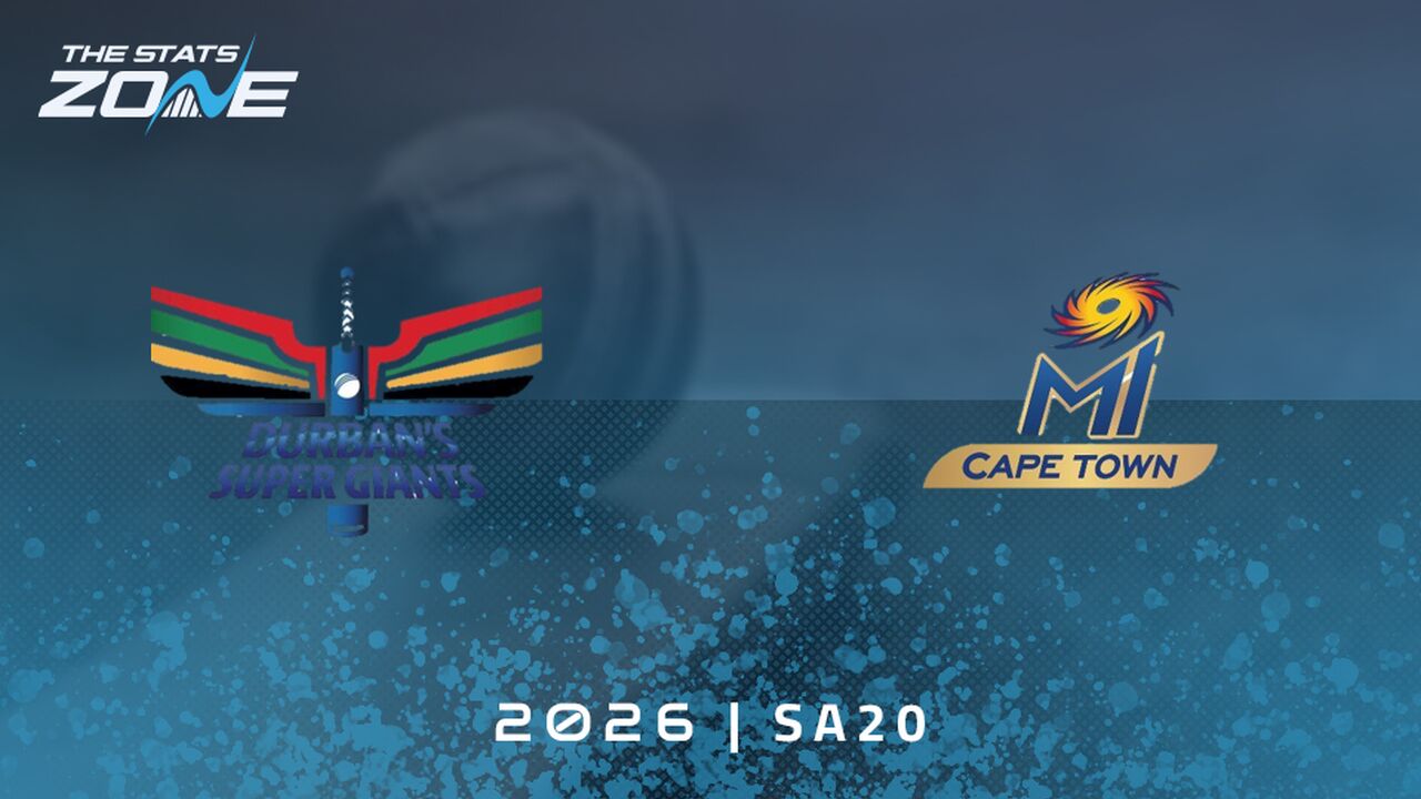 Durban’s Super Giants vs MI Cape Town Preview & Prediction | 2026 SA20 | League Stage