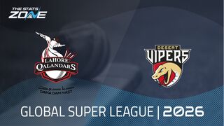 Lahore Qalandars vs Desert Vipers Preview & Prediction | 2026 Global Super League | League Stage