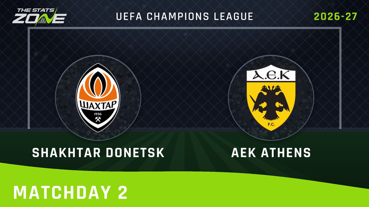 Shakhtar Donetsk vs AEK Athens Preview: Team News & Prediction | 2026-27 UEFA Champions League | League Phase